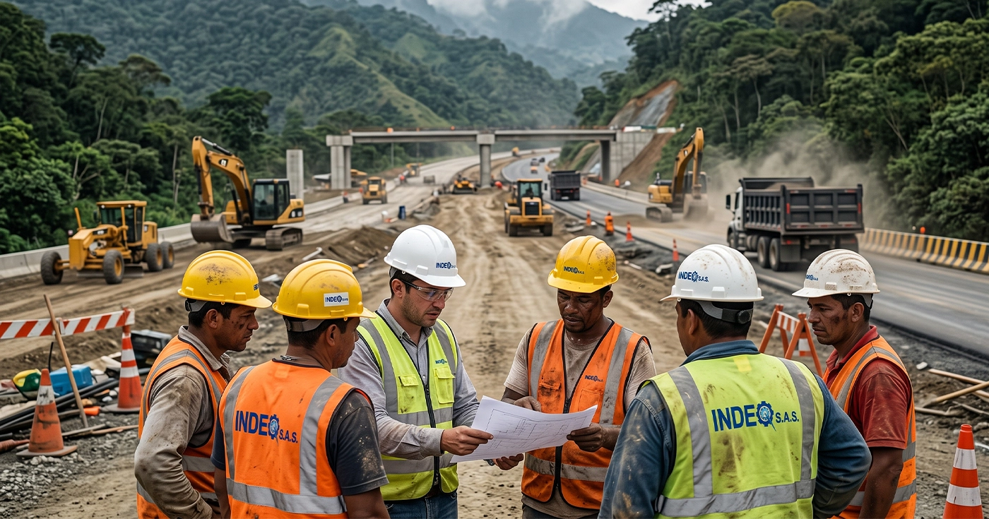 Construcción de obras de infraestructura física o de transporte